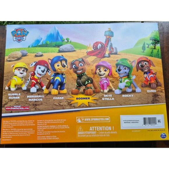 Paw Patrol Exclusive Boomer & Team 8 Figure Pack Rescue Wheels NEW - Picture 2 of 3